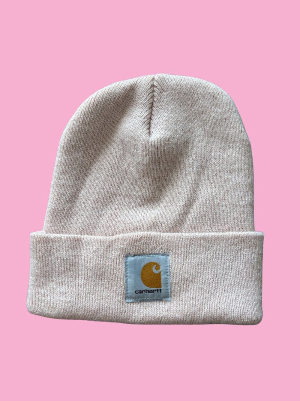 Carharrt WIP Acrylic Watch Hat/Beanie, Light Pink, One Size